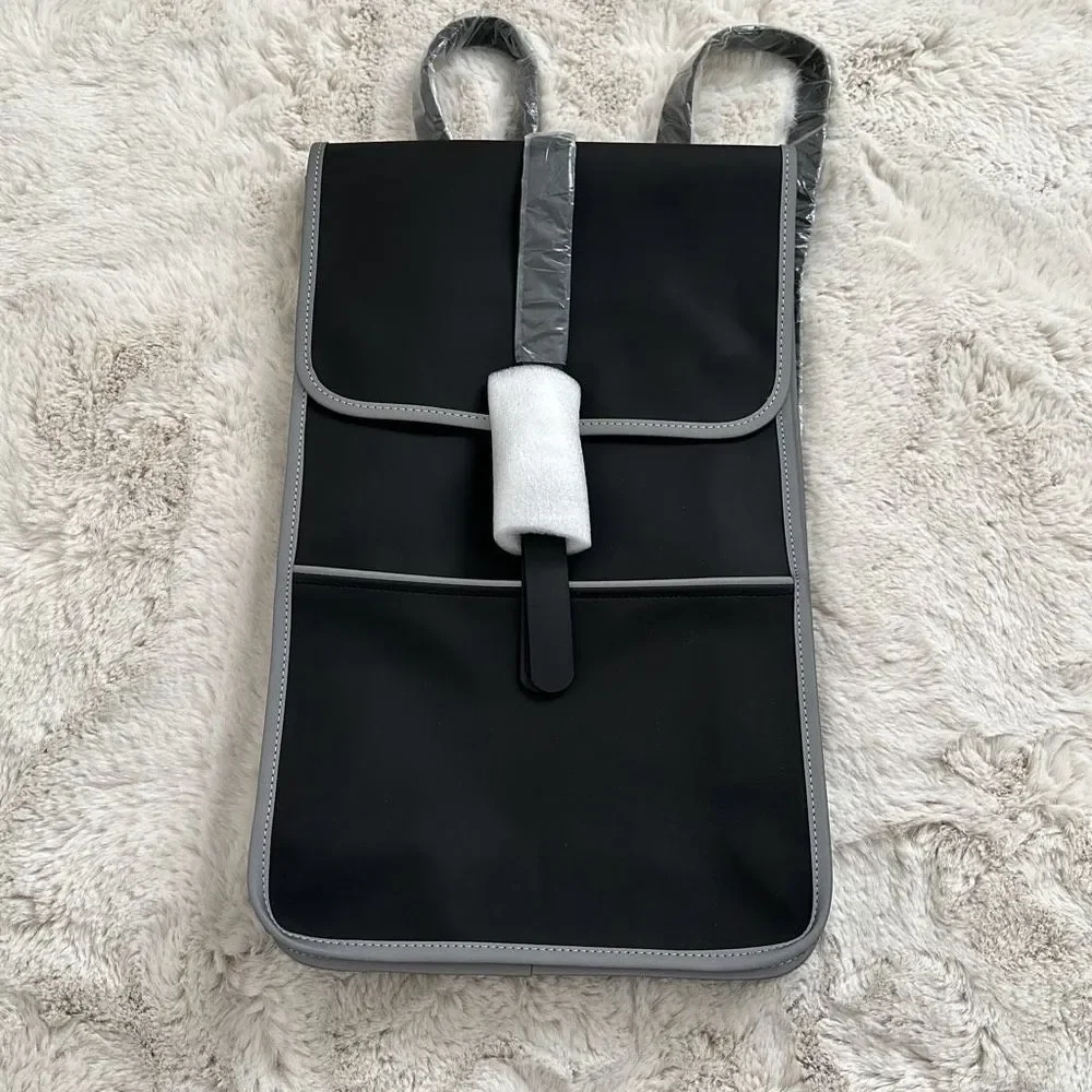 RAINS Reflective Backpack Black